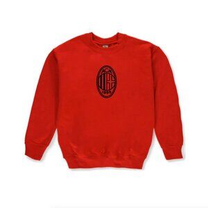 Logo AC Milan kids' sweatshirts Unisex red and black